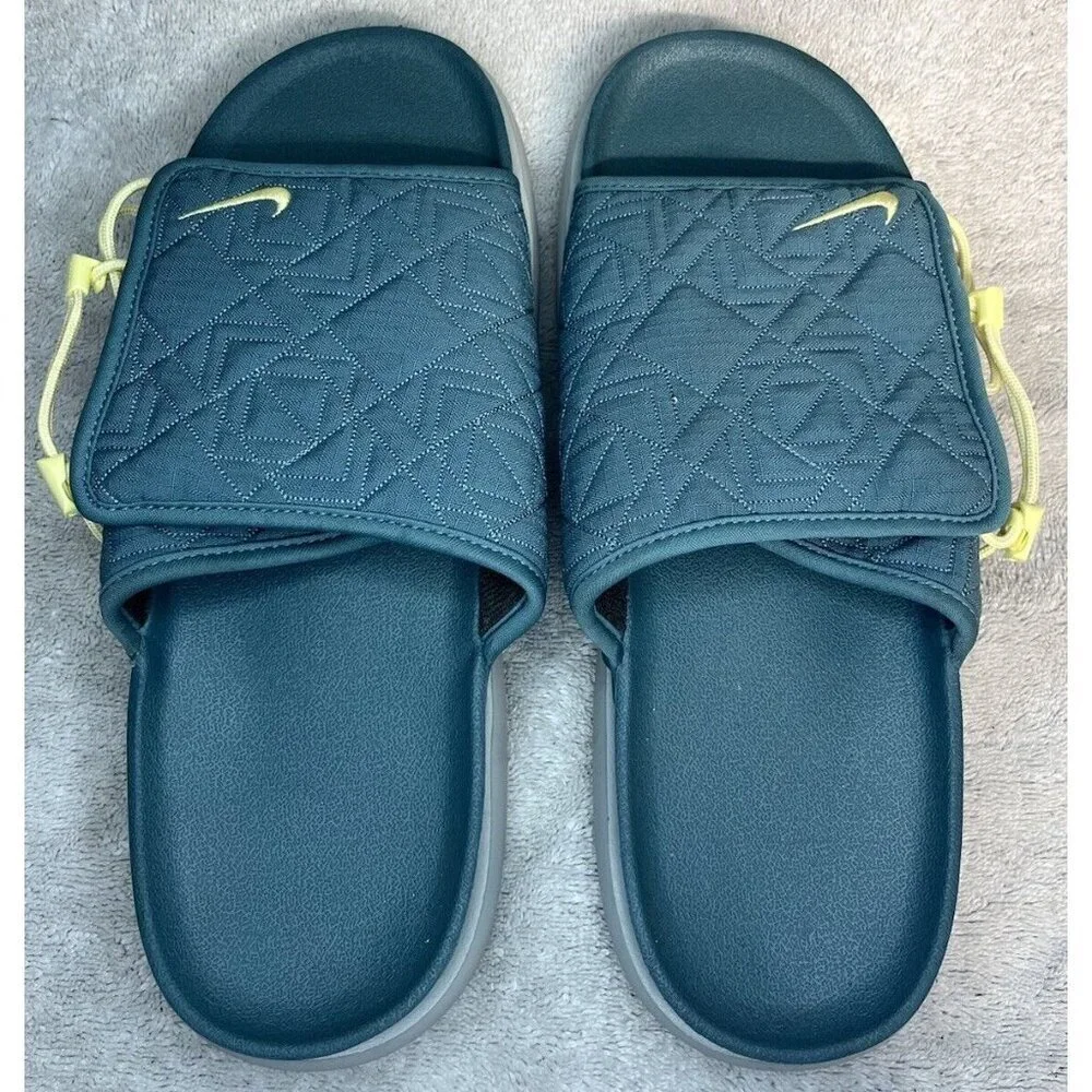 Size 10 Nike Asuna 2 x Future  Movement Mineral Teal Sequoia Slides FB9762 300